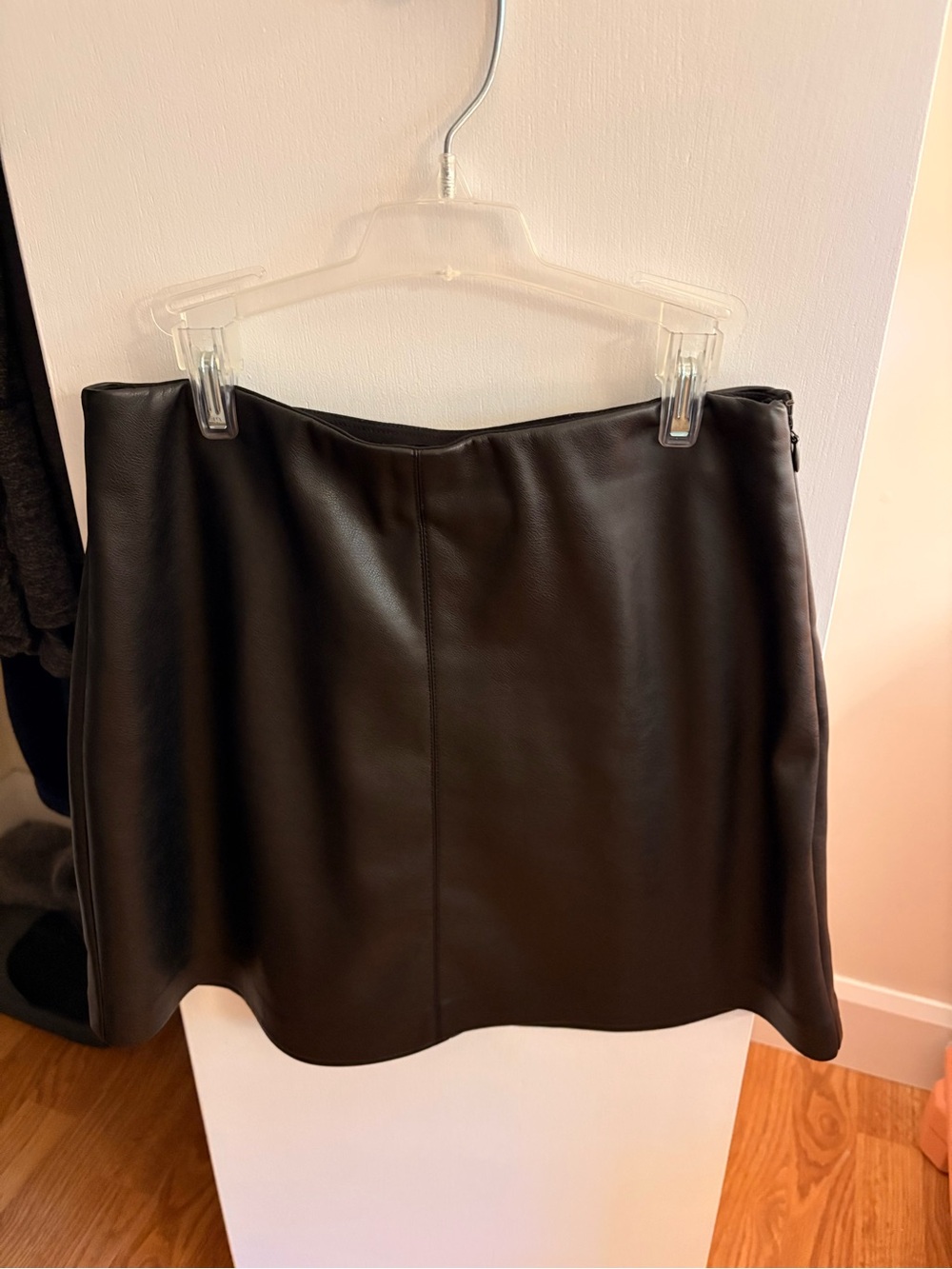 Dynamite Black Faux Leather Mini Skirt